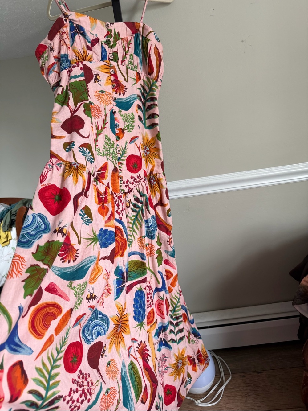 Farm Rio Strapless Maxi Dress small - Picture 11 of 11